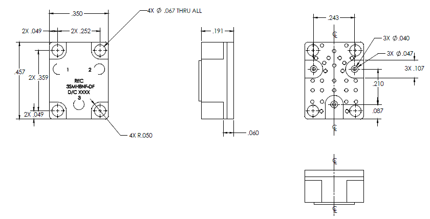 3SMH8NF貼片大功率環(huán)行器